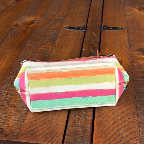 Coach Pink and Orange Shoulder Bag with Vibrant Stripes - Picture 5 of 8